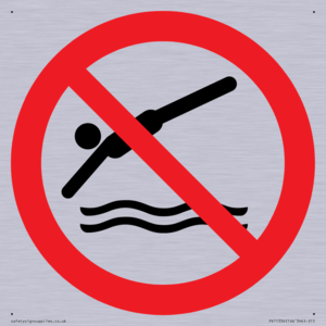 Prohibition: No diving